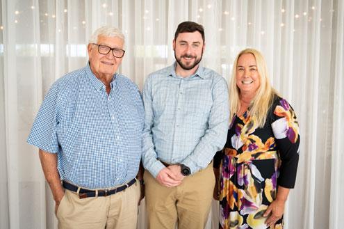 Dr. Dan McGregor and Andrew Scarpaci of Sensational Child with Looking Upwards’ Executive Director, Carrie Miranda