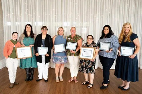 Anna Reagle, Nicole Fontenault, Alison Worthen, Jodi Merryman, Laura Elderkin, Bev Segerson, Christina Sousa, Kristen Meunier